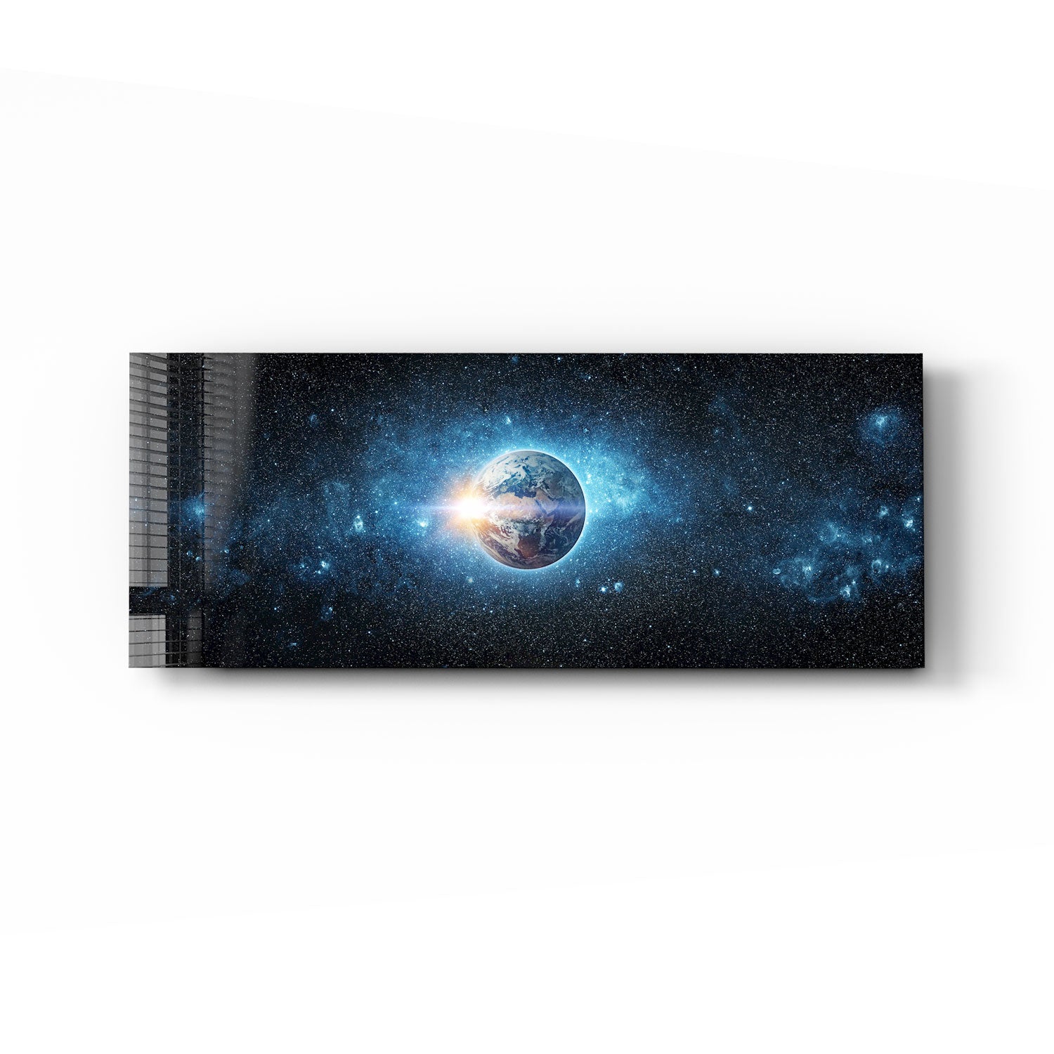 The Earth Panoramic Wall Art - Stunning High-Resolution Planet Earth Print for Home & Office Decor | Perfect for Living Room, Bedroom or Office Space
