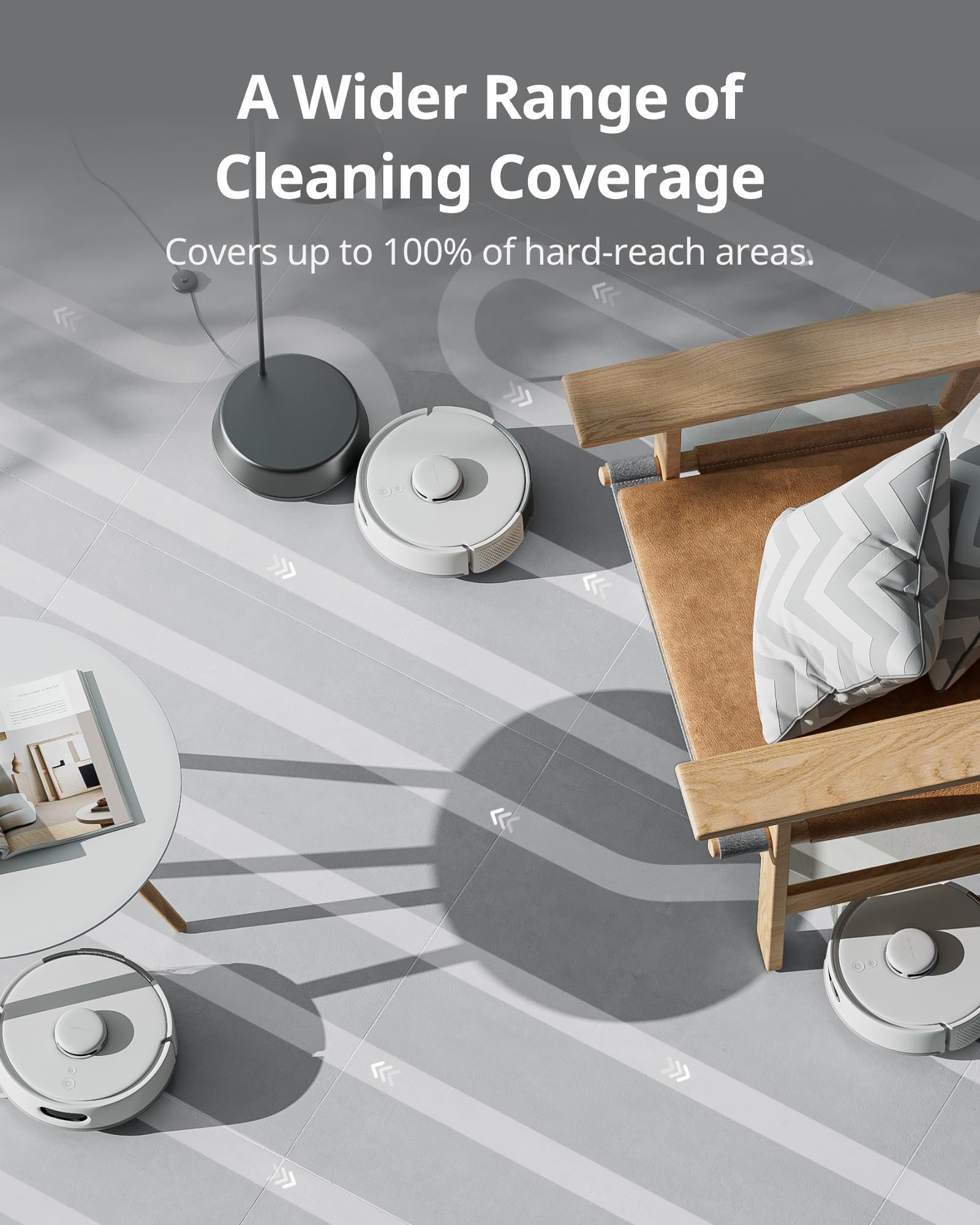 SwitchBot K10+ Pro Self-Emptying Robot Vacuum - 90 Days Hands-Free, Ultra Quiet Mini Vacuum with Strong Suction & Anti-Hair Tangle - Alexa/Siri/Matter Compatible (Hub 2 Required) - 2.4GHz WiFi - Perfect for Pet Hair, Hard Floors & Small Apartments