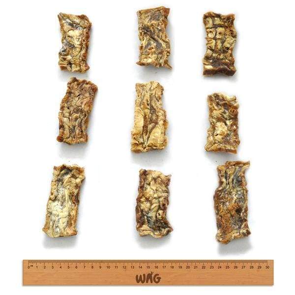 Premium WAG Blue Whiting Dried Dog Treats 50g - All-Natural, High-Protein Snacks for Small & Large Dogs - Perfect for Training Rewards and Dental Health Care