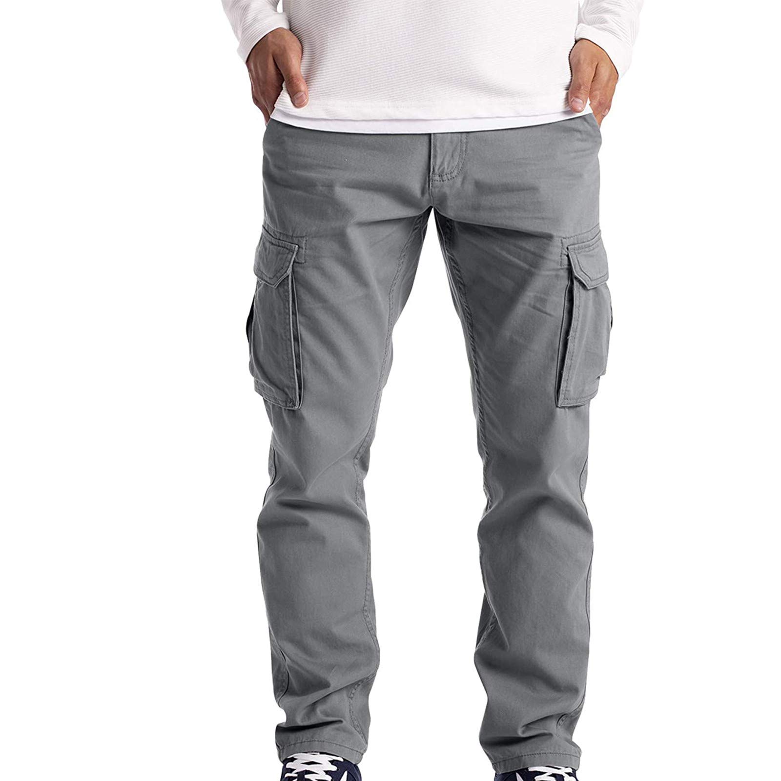 F_Gotal Men's Camo Skinny Jogger Jeans with Multi-Pockets - Athletic Gym Running Pants for Workout, Streetwear & Casual Style | Perfect for Training, Travel & Everyday Wear