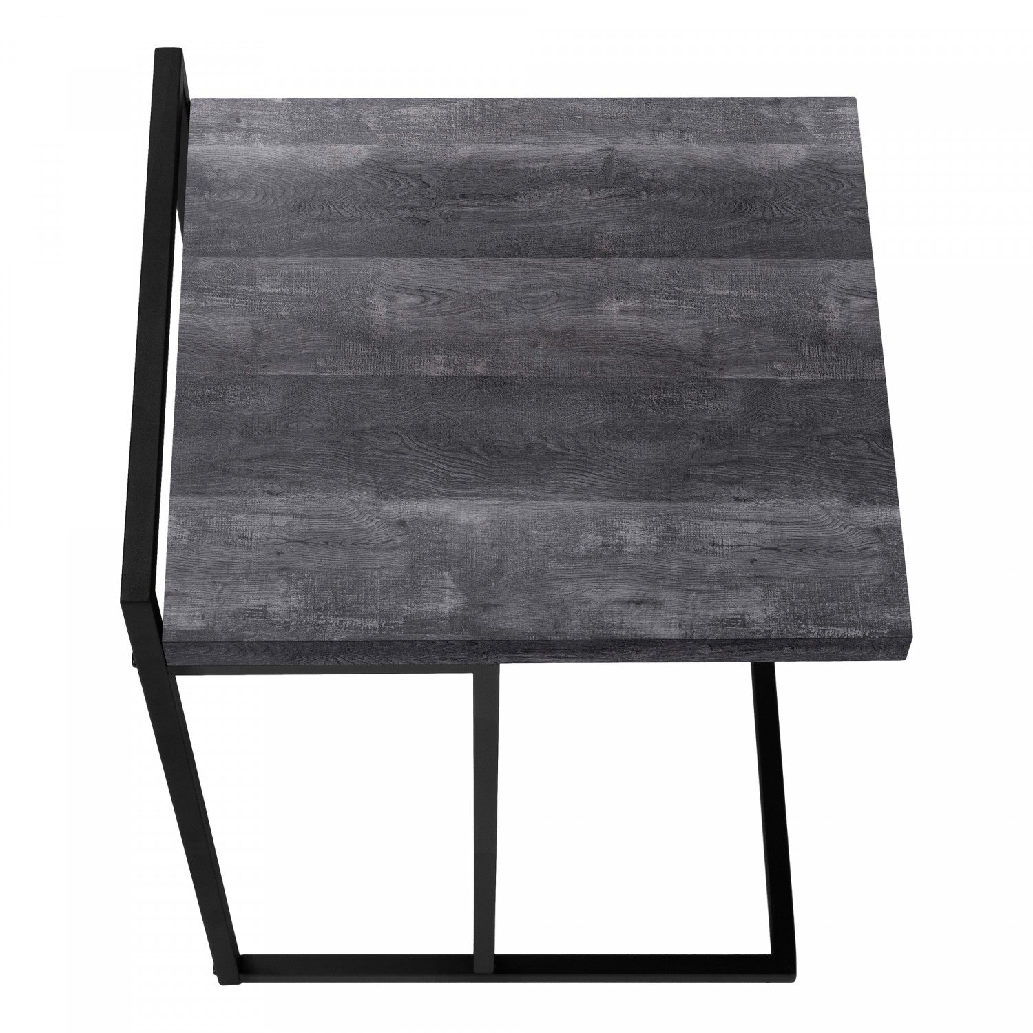 Black Cedar Wood Side Table - Rustic End Table for Living Room, Bedroom, or Patio - Natural Wood Nightstand with Sturdy Design