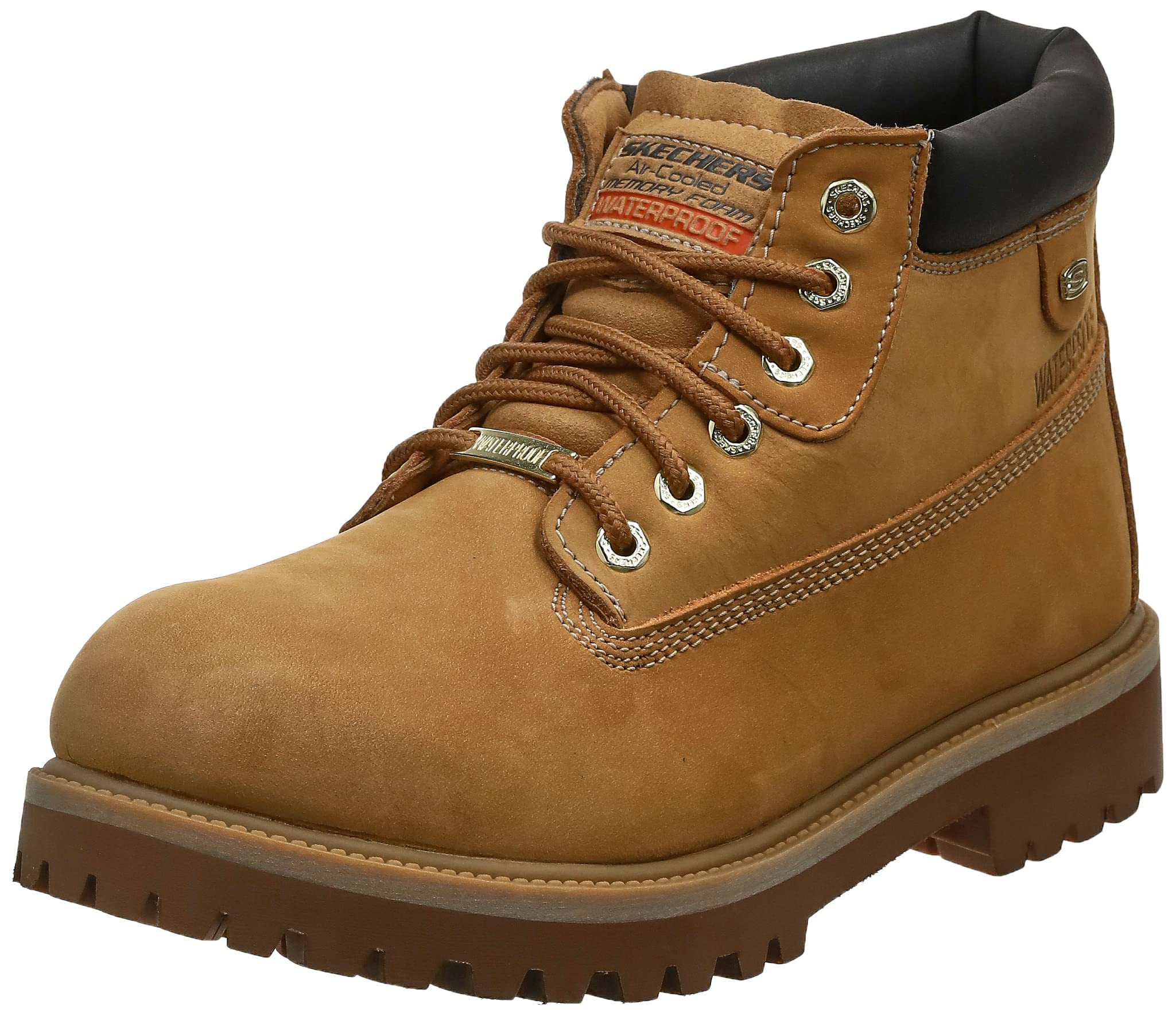 Skechers Men's Verdict Waterproof Work Boots - Slip Resistant, Comfortable & Durable for Construction, Hiking & Outdoor Activities
