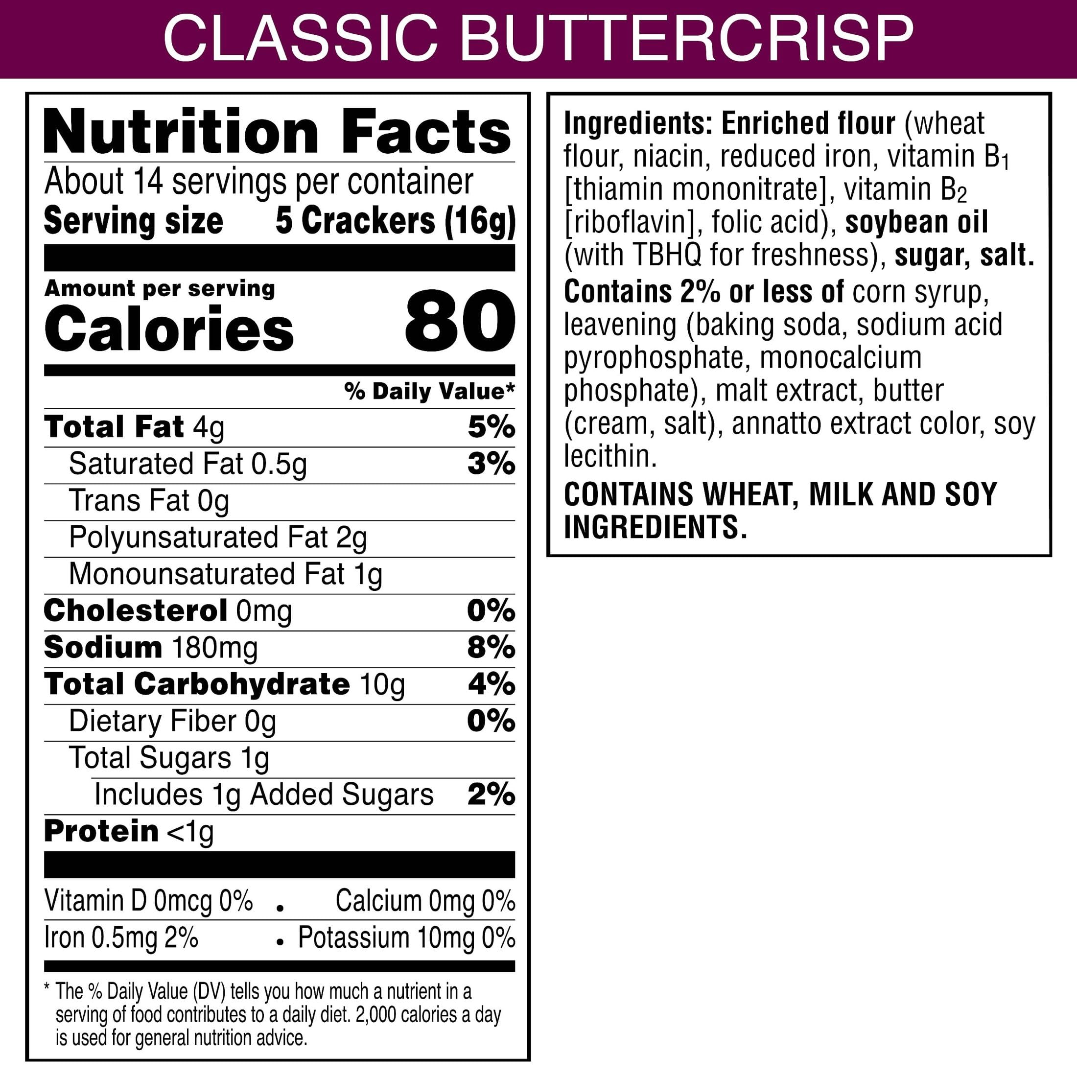 Toasted Crackers - Classic Buttercrisp Snacks (6 Pack) | Perfect for Parties, Lunch Boxes & On-the-Go Snacking | Delicious Party Food & Office Treats