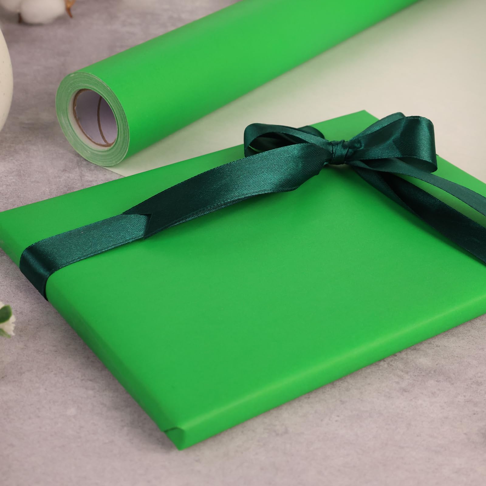 VGOODALL Dark Green Wrapping Paper Roll - 17