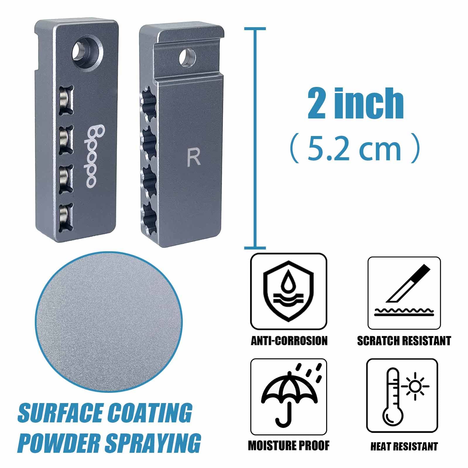 Magnetic Hex Bit Holder for Makita 18V LXT Cordless Impact Driver - 1/4-Inch Aluminum Quick-Change Bit Organizer - Right Side Mount Drill Bit Storage - Perfect for Construction, Woodworking & DIY Projects