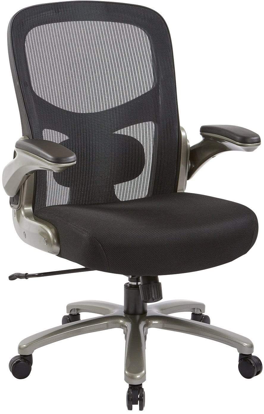 Office Star Pro Line II™ Big and Tall Mesh Back Chair with Adjustable Lumbar Support - Ergonomic Office Chair for Heavy Duty Use, Home & Business Workspaces (Model 69227 3M)