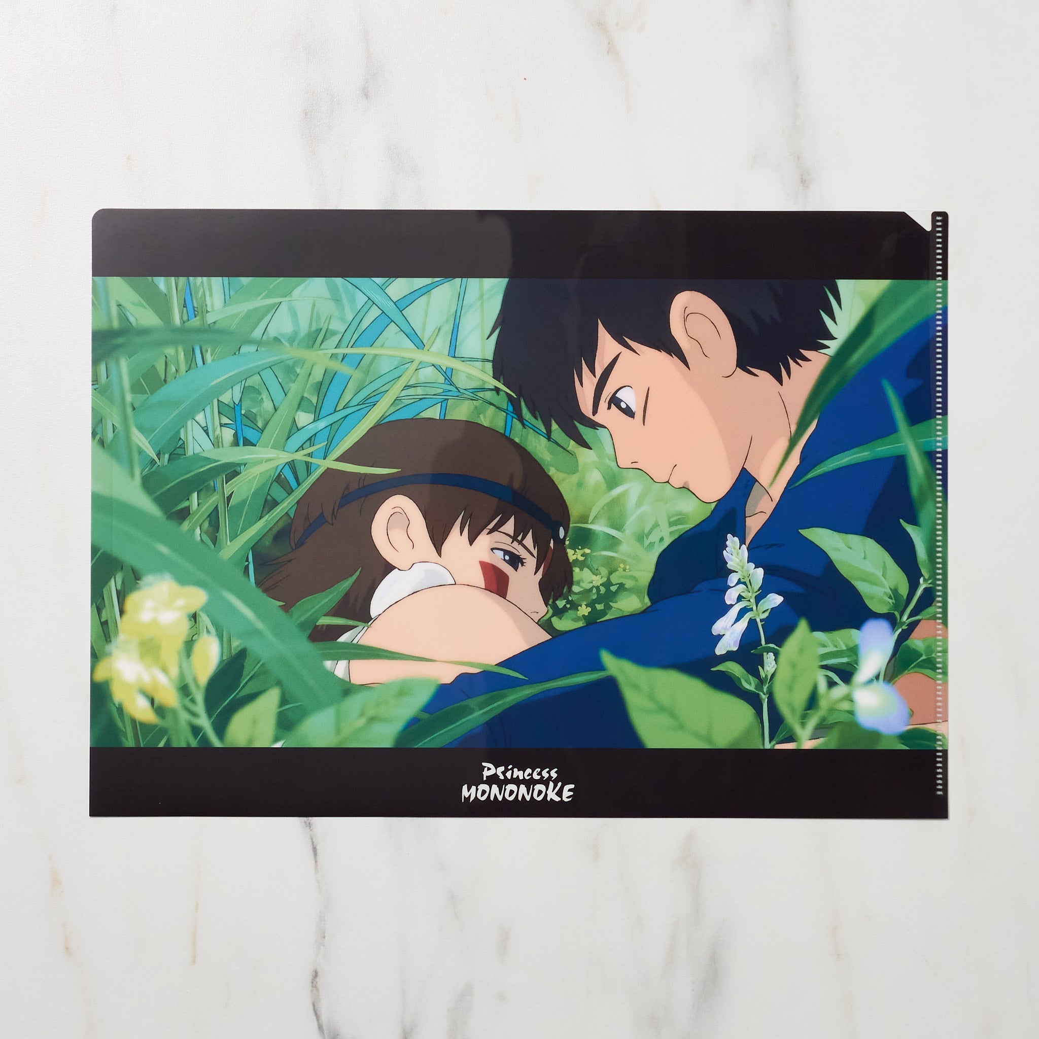 Studio Ghibli Princess Mononoke Scenes A4 Clear File Folder - Anime Collectible Document Organizer for School, Office & Home Use | Movic