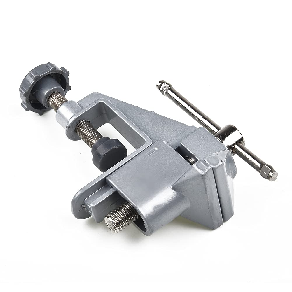 Mini Table Bench Vise - 360° Swivel Work Clamp for Jewelry Making, DIY Crafts & Repair | Portable Hobby Tool for Woodworking, Metalworking & Small Projects