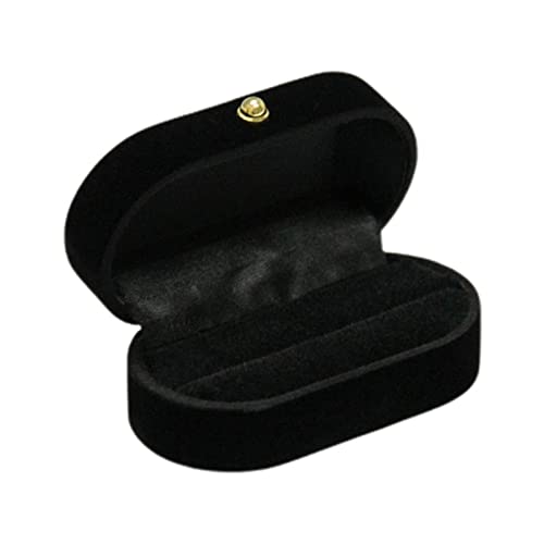 Elegant Portable Double Ring Jewelry Box - Wedding Engagement Ring Case & Jewelry Organizer for Women - Perfect for Travel, Gift Giving & Bridal Showers (Color: 4)