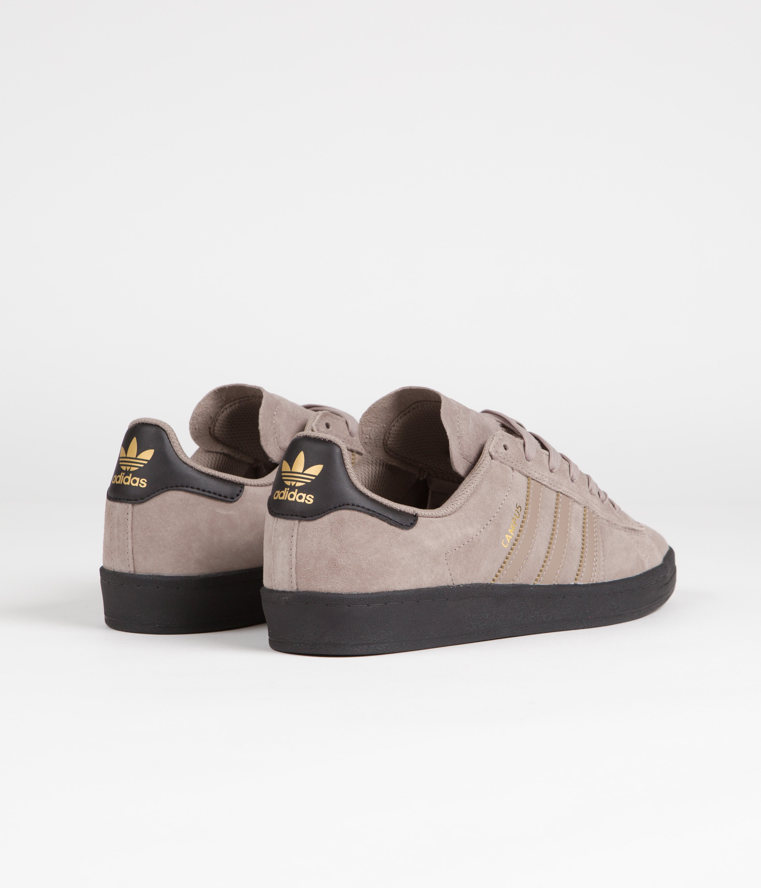 Adidas Campus Adv Sneakers for Men - Chalky Brown / Gold Metallic | Retro Running Shoes | Comfortable Casual & Streetwear Fashion | Perfect for Daily Wear, Gym, and Urban Lifestyle