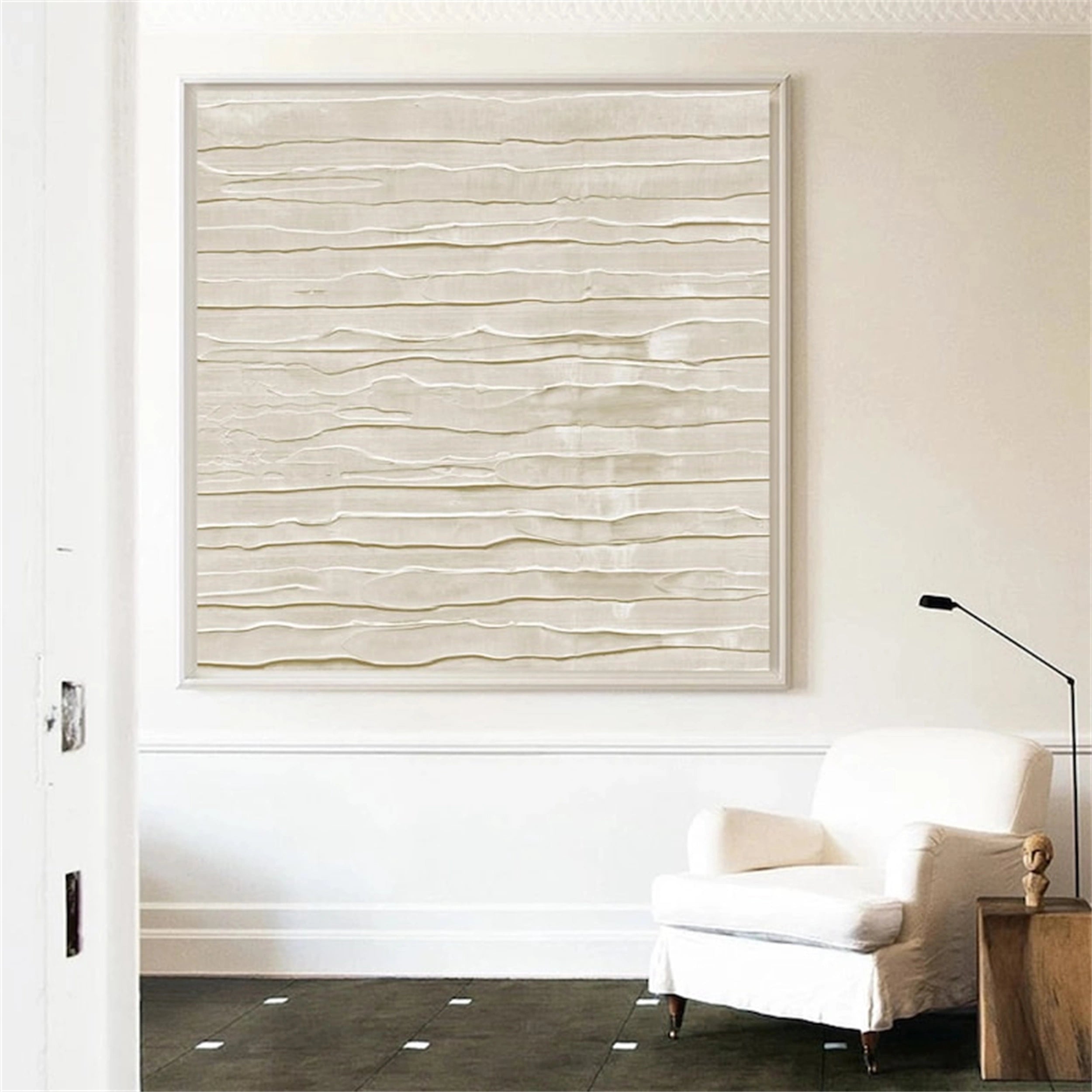 Beige & Brown Abstract Wall Art Print #BB074 - Modern Home Decor for Living Room, Bedroom & Office
