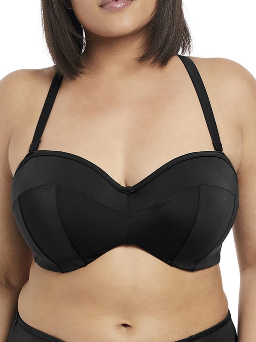 Elomi Plus Size Essentials Bandeau Bikini Top - Comfortable Support for Women - Perfect for Beach, Pool & Summer Vacations