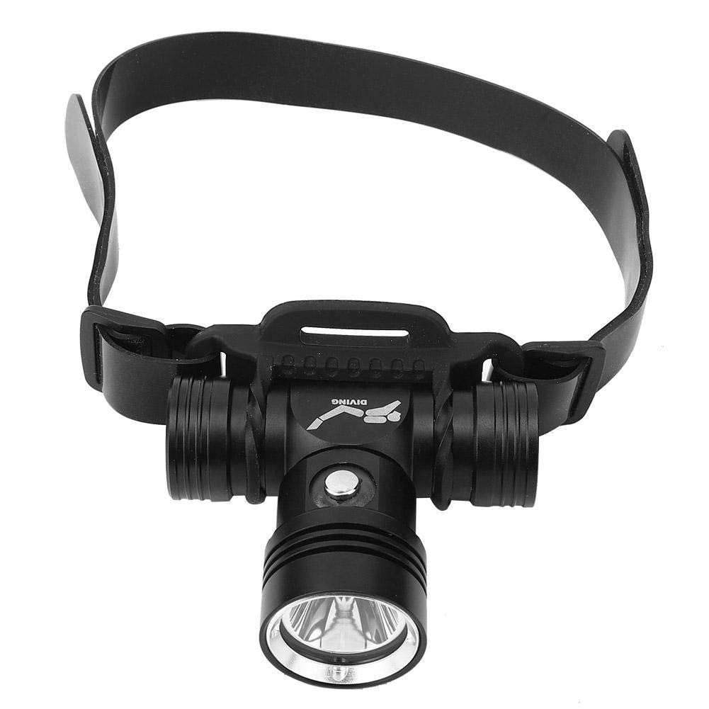 Waterproof LED Diving Headlamp - High Brightness Underwater Headlight for Scuba Diving, Snorkeling, Fishing & Camping | Rechargeable & Adjustable Head Torch for Outdoor Adventures