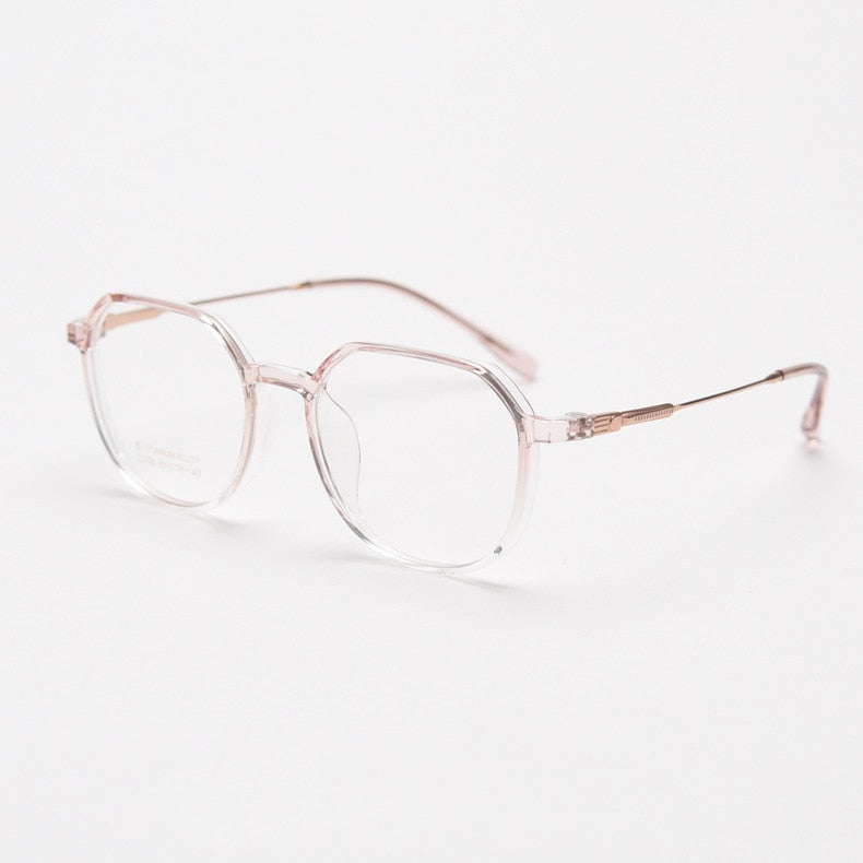 CCspace Unisex Full Rim Square TR90 Titanium Eyeglasses 56431 - Lightweight Durable Frames for Work, Reading & Everyday Wear