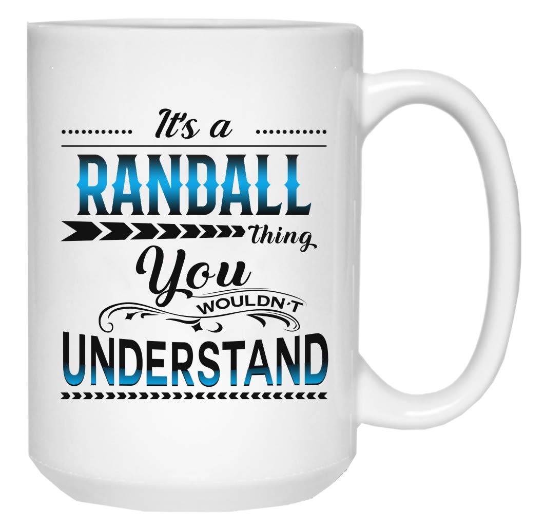 Funny Christmas Coffee Mug 15oz - 'It's a Randall Thing You Wouldn't Understand' Ceramic White Mug with Humorous Sayings | Perfect Xmas Gift for Family & Friends | Great for Holiday Parties, Office Gifts & Cozy Winter Mornings