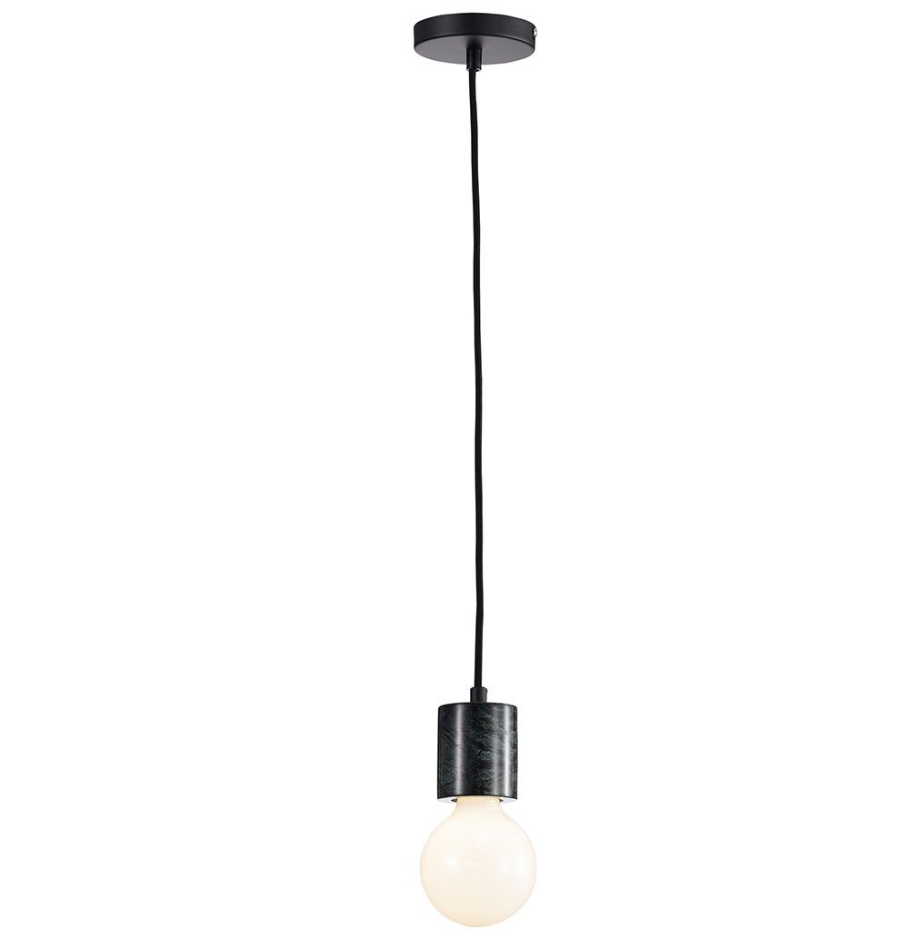 Elegant Marble Single Pendant Light - Modern Hanging Lamp for Dining Room, Kitchen Island, or Bedroom Lighting