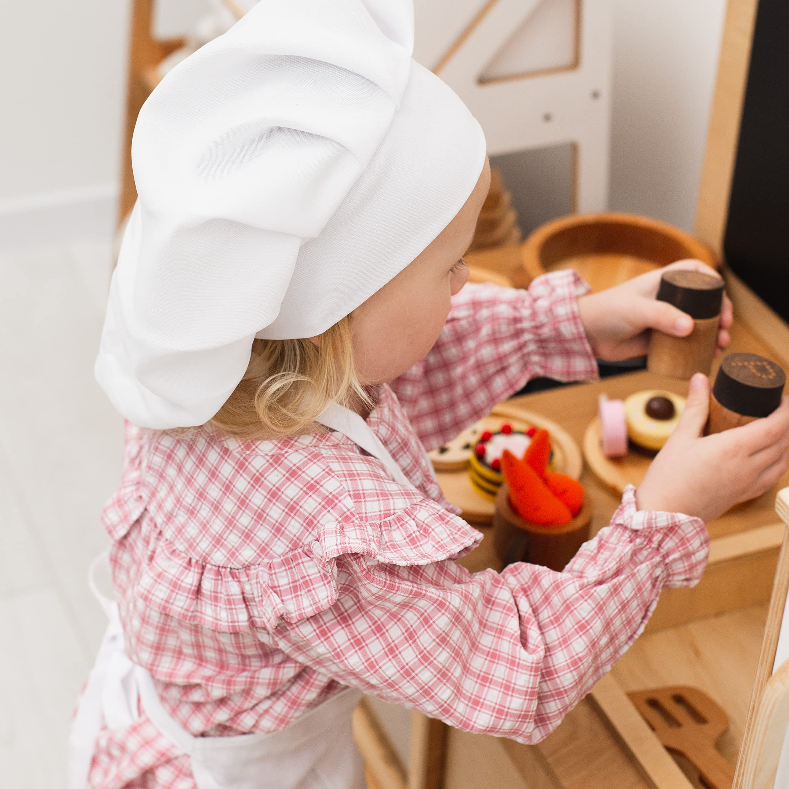 **Wooden Play Kitchen Dishes Set - Montessori Pretend Play Toys for Kids, Toddler Utensils & Cutting Board - Christmas Birthday Gift (Dishes Set for 2) - Perfect for Role Play, Learning & Gift Giving**