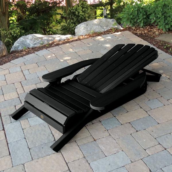 Hamilton Outdoor Folding & Reclining Adirondack Chair - Portable Patio Lounge Chair for Backyard, Poolside & Beach - Weather-Resistant Comfort for Relaxing Outdoors