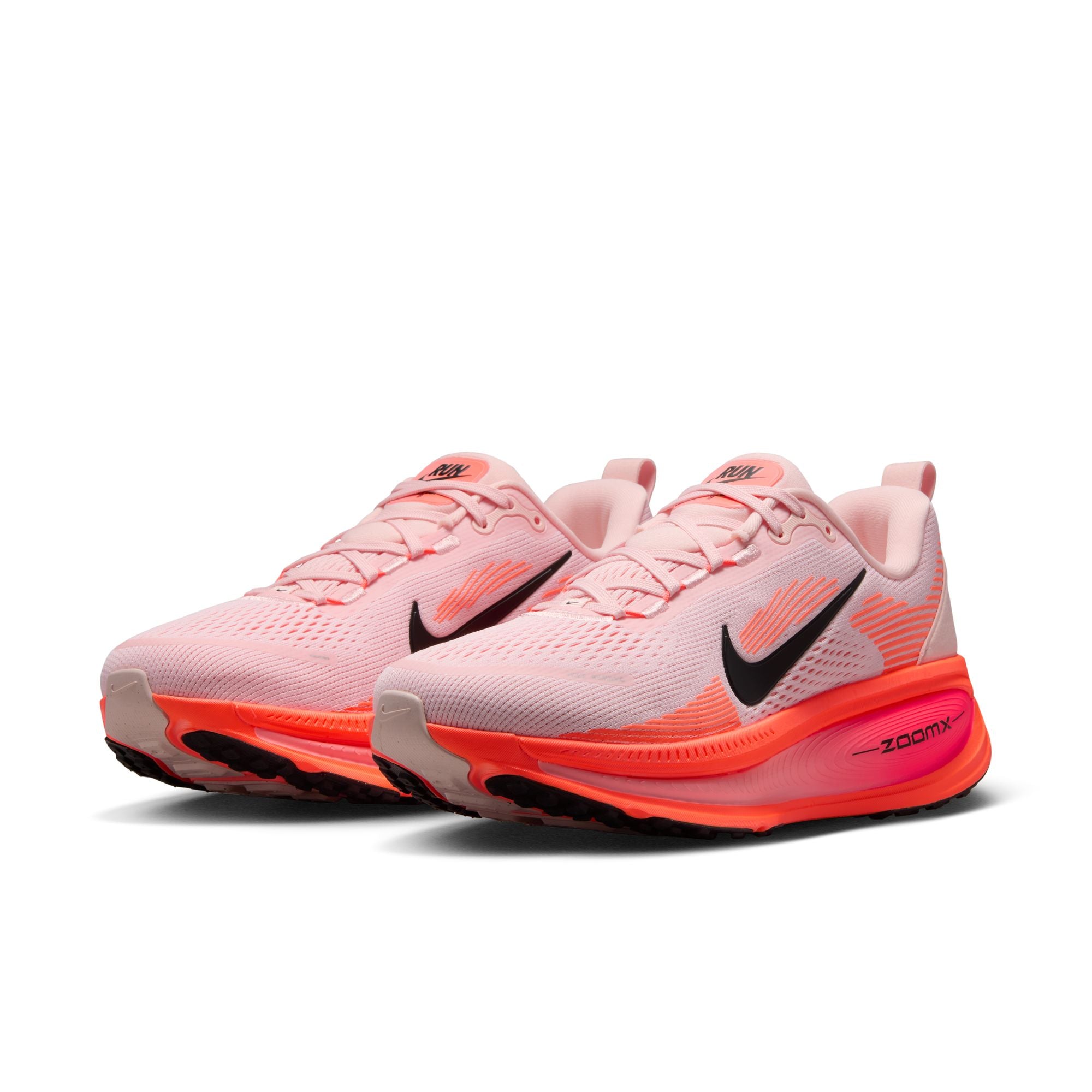 Nike Vomero 18 Women's Running Shoes (B Width) - Atmosphere/Black/Pink | Cushioned Road Running Sneakers for Women | Perfect for Long Distance Running, Jogging & Gym Workouts