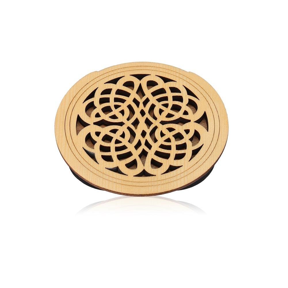 Vbestlife Wooden Guitar Soundhole Cover with Sponge - Acoustic Classic Guitar 41'' Sound Hole Protector (#6) - Perfect for Noise Reduction & Practice Sessions
