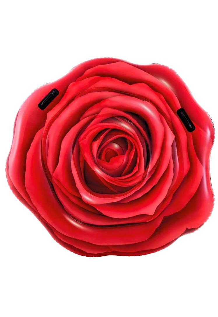 Intex Large Red Rose Pool Float - Inflatable Lounge for Adults, Summer Pool Party, Beach Relaxation, Instagram-Worthy Photo Prop