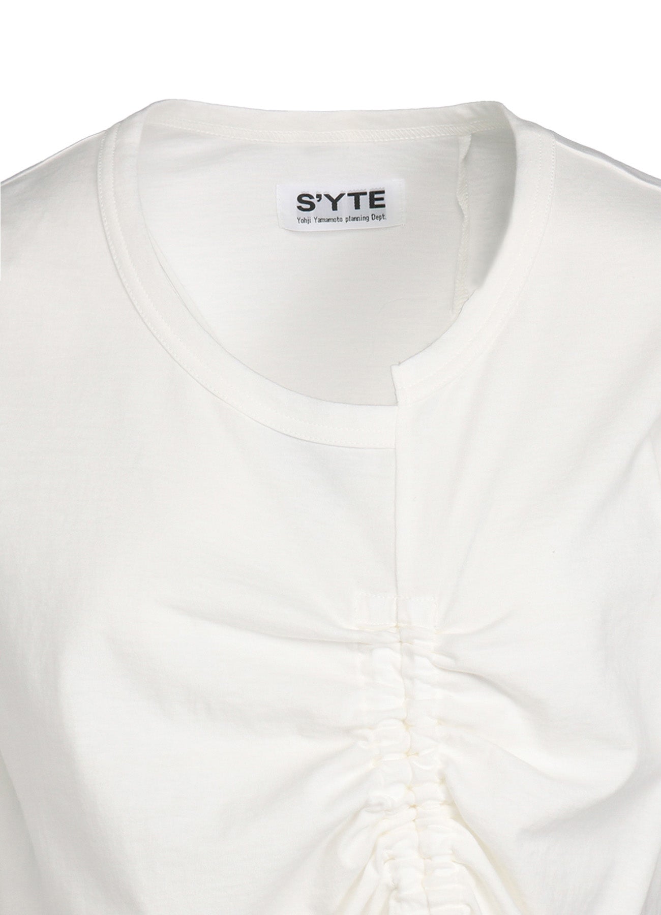 Stylish Cotton Jersey Asymmetrical T-Shirt with Gathered Strings - Trendy Women's Fashion for Casual Wear & Street Style
