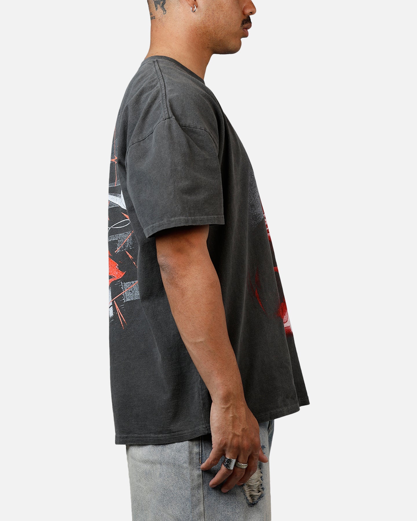 Marvel Daredevil Graphic T-Shirt for Men - Heavyweight Cotton, Black Wash - Perfect for Comic Con, Cosplay & Casual Wear