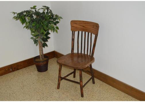 A & L Furniture Hickory Panel Back Dining Chair - Solid Wood Kitchen Chairs for Dining Room, Restaurant & Home Decor - Comfortable & Durable Seating Solution