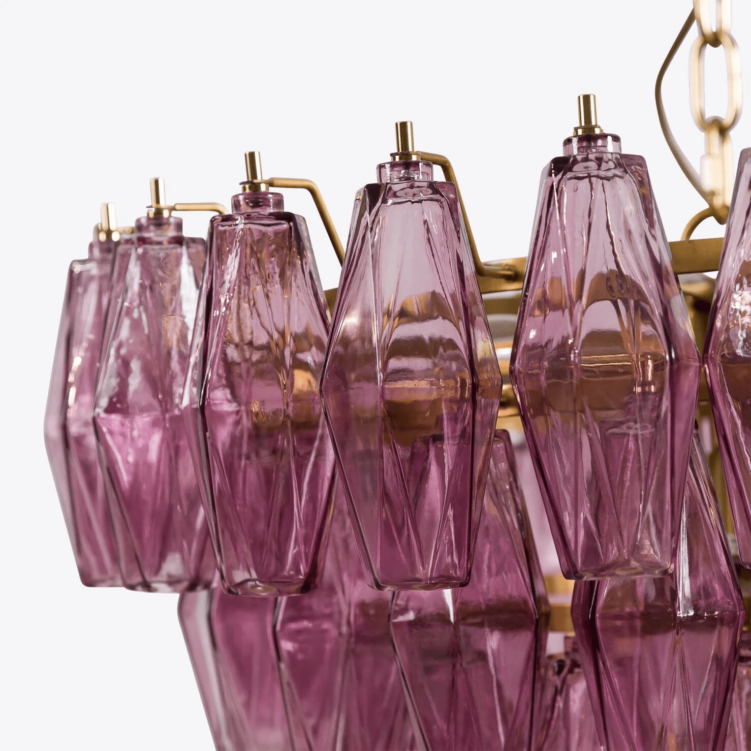 Asti Murano Chandelier - Elegant Venetian Glass Ceiling Light Fixture for Dining Room, Living Room & Bedroom Decor