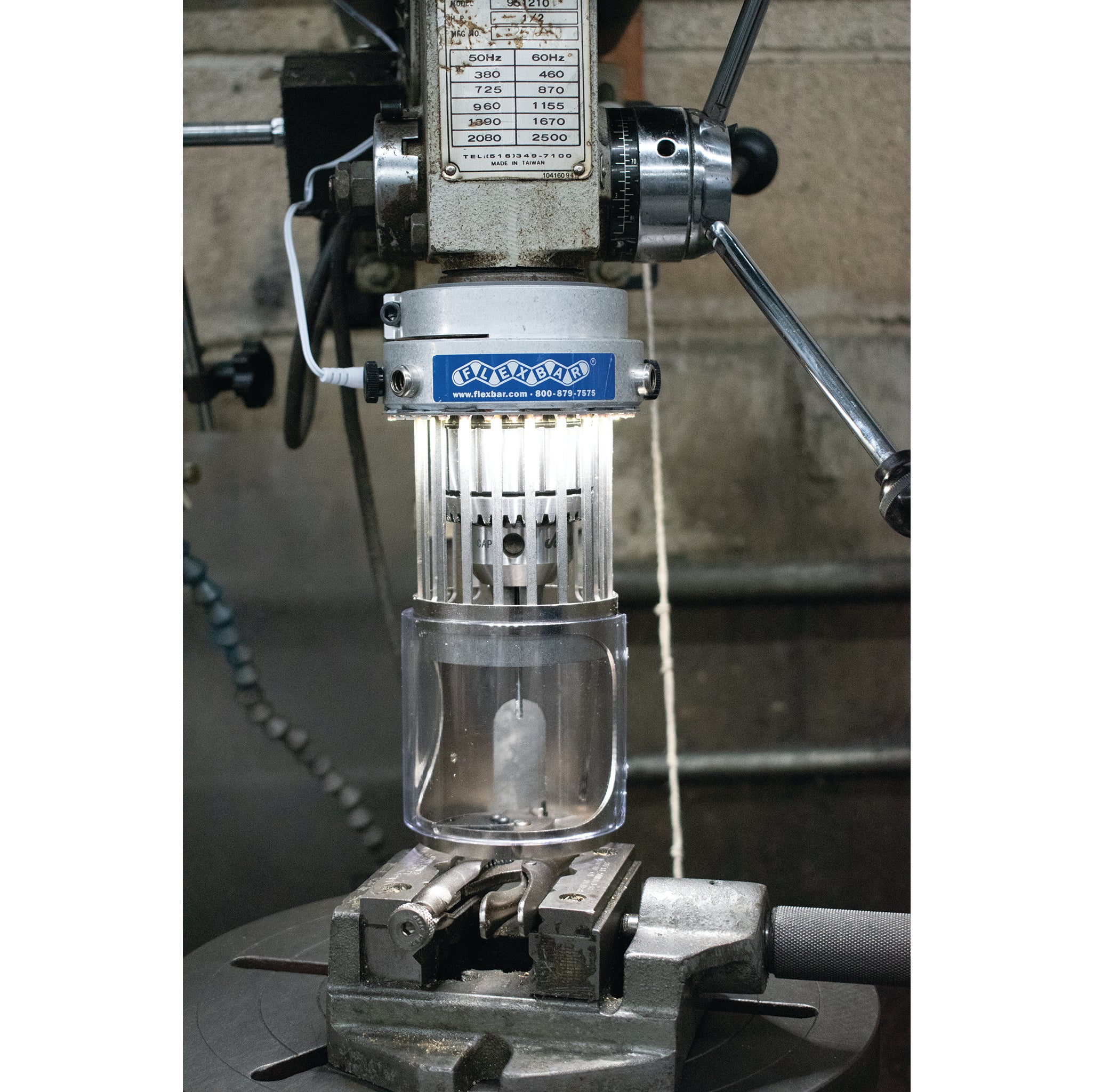 Flexbar Drillguard LED™ with 12V Rechargeable Battery Pack - Durable Cordless Work Light for Construction, Auto Repair & DIY Projects