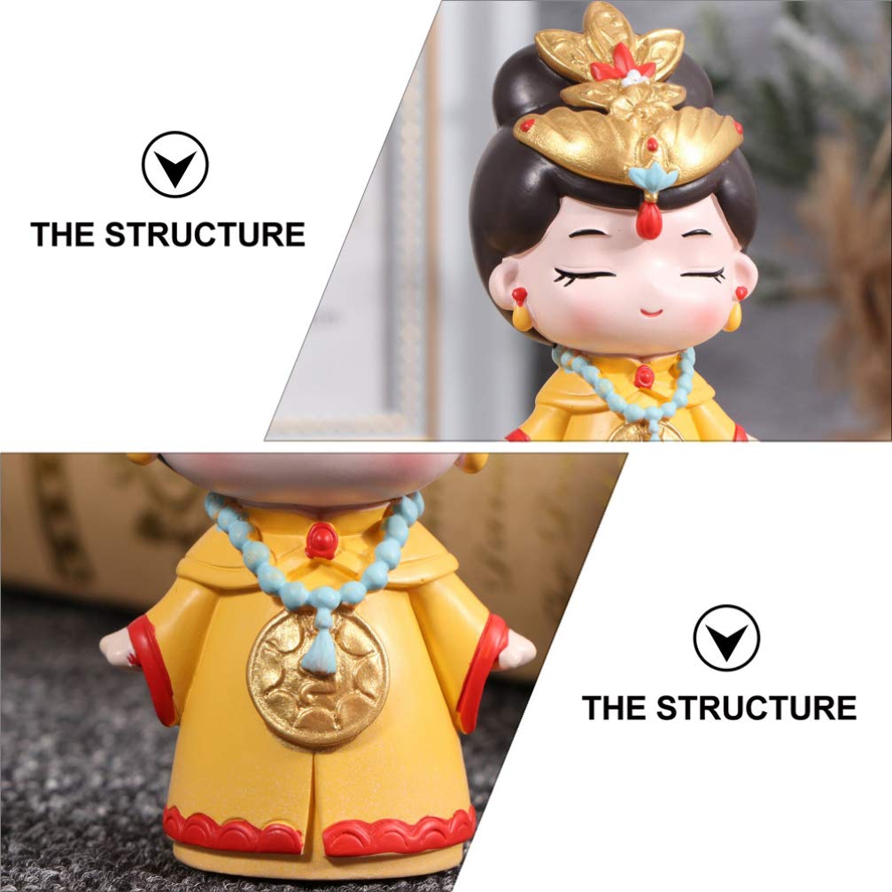 2pcs Emperor Empress Cake Toppers - Chinese Style Birthday Cake Decorations for Wedding, Anniversary & Home Ornament | Elegant Cake Figurines for DIY Cake Crafting & Party Decor