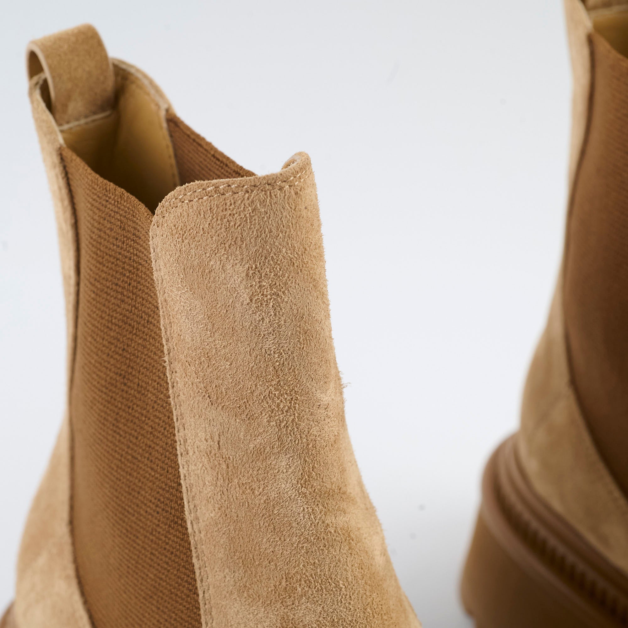 Chanel Light Brown Suede Boots Women's Size 36 | Luxury Fashion Booties for Fall & Winter Outfits