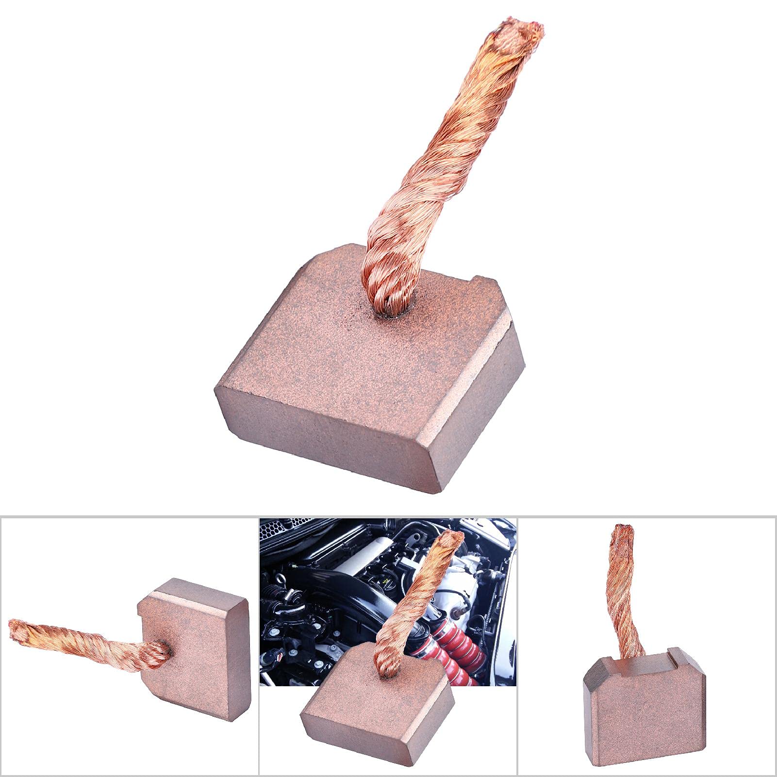 10Pcs Carbon Brushes Replacement Kit for FT-128 Car Starter Motor J458 (8x25x21mm) - Compatible with Various Vehicles - Perfect for Auto Repair & Maintenance