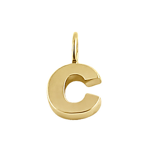 14K Solid Gold Letter 