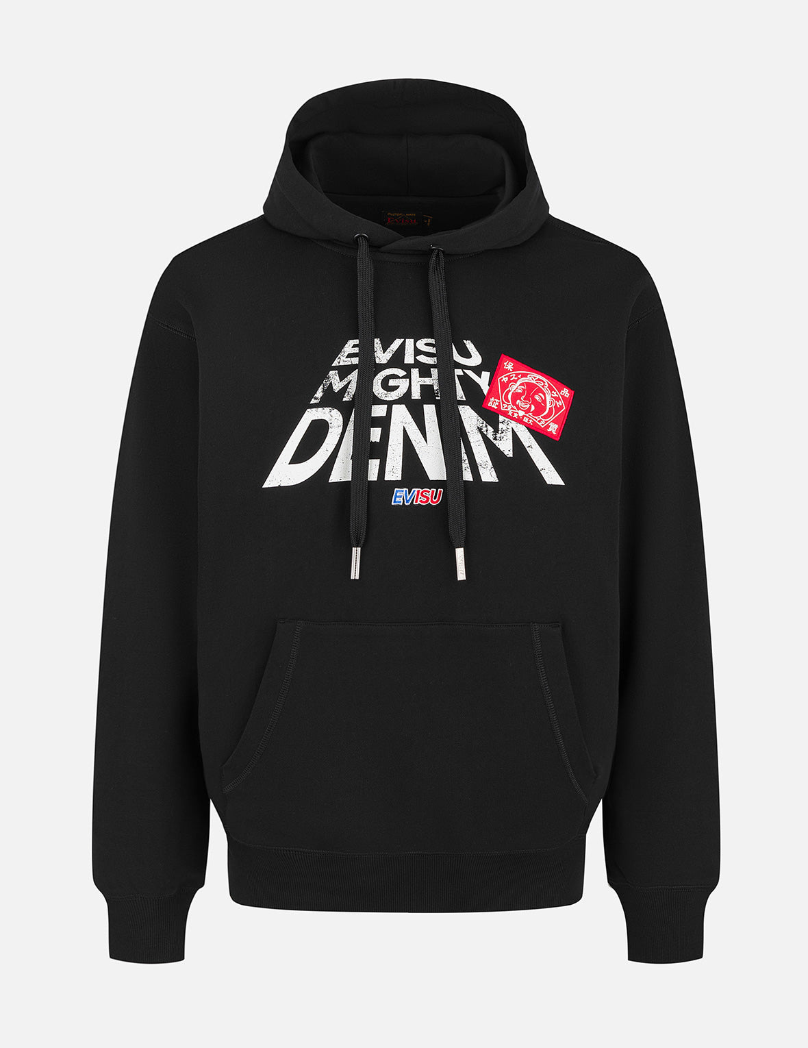Trendy Slogan Print Hoodie with Godhead Patch Embroidery - Relaxed Fit Unisex Streetwear for Casual Outfits & Urban Fashion