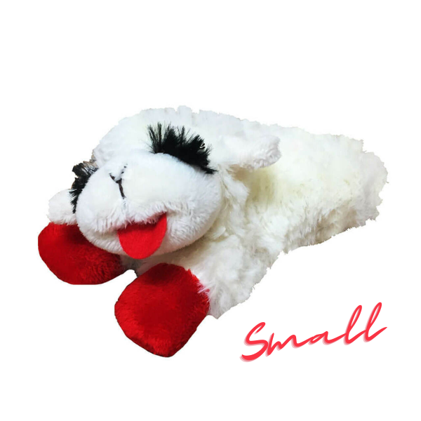 Soft Lamb Chop Plush Dog Toy - Durable & Cute Chew Toy for Small & Large Dogs (2 Sizes) - Perfect for Playtime, Training & Cuddling