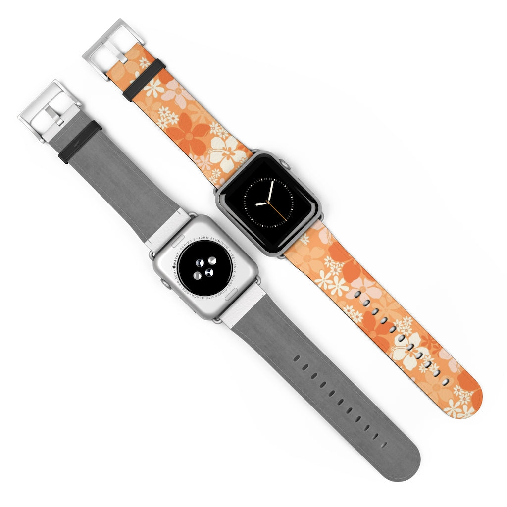 Groovy Pua Watch Band - Durable Silicone Replacement Strap for Apple Watch, Fitbit & Samsung - Perfect for Workouts, Swimming & Everyday Wear