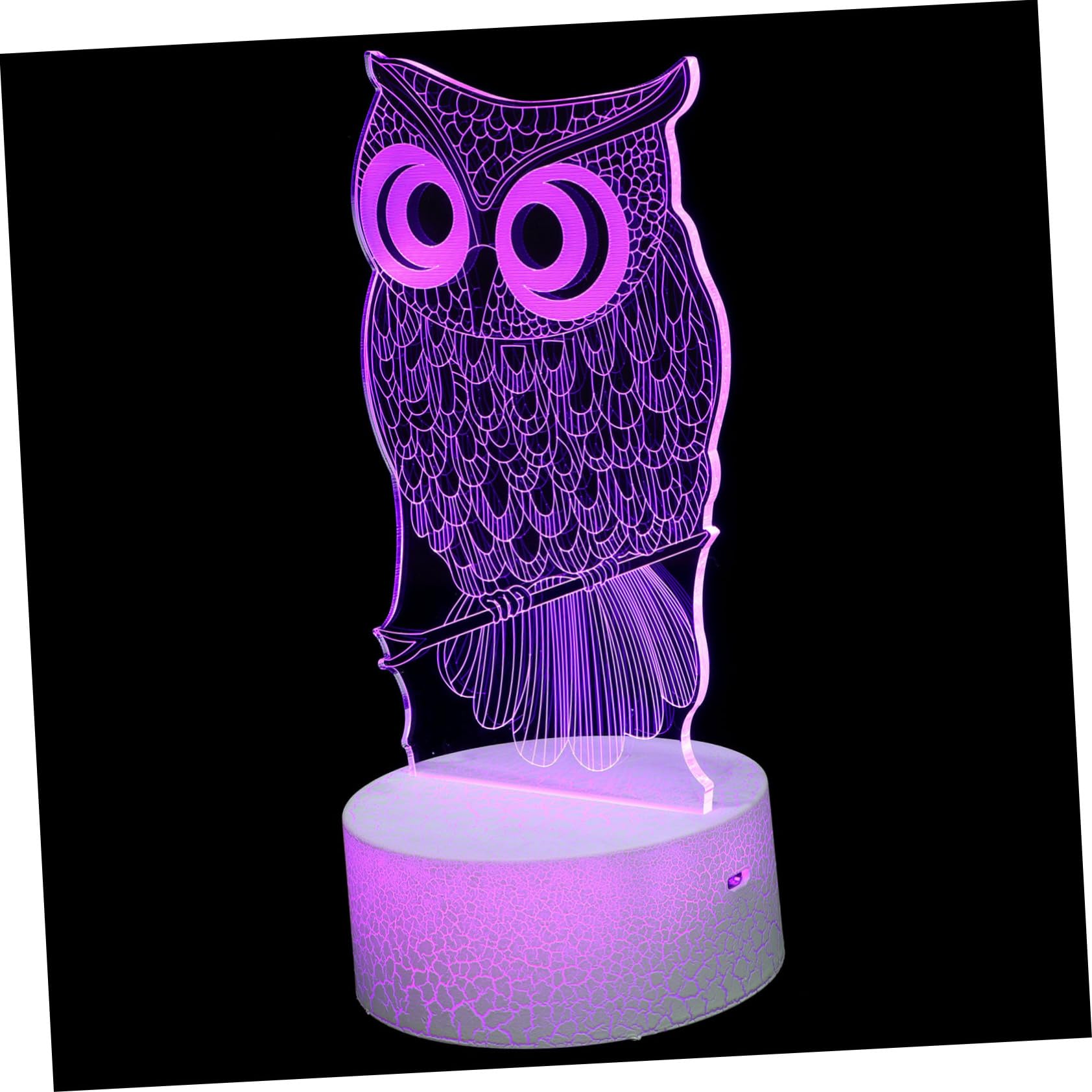Veemoon 3D Owl Night Light - LED Bedroom Decor for Kids, Boys & Girls - Cute Nursery Lamp for Bedtime, Baby Room, and Kids' Playroom