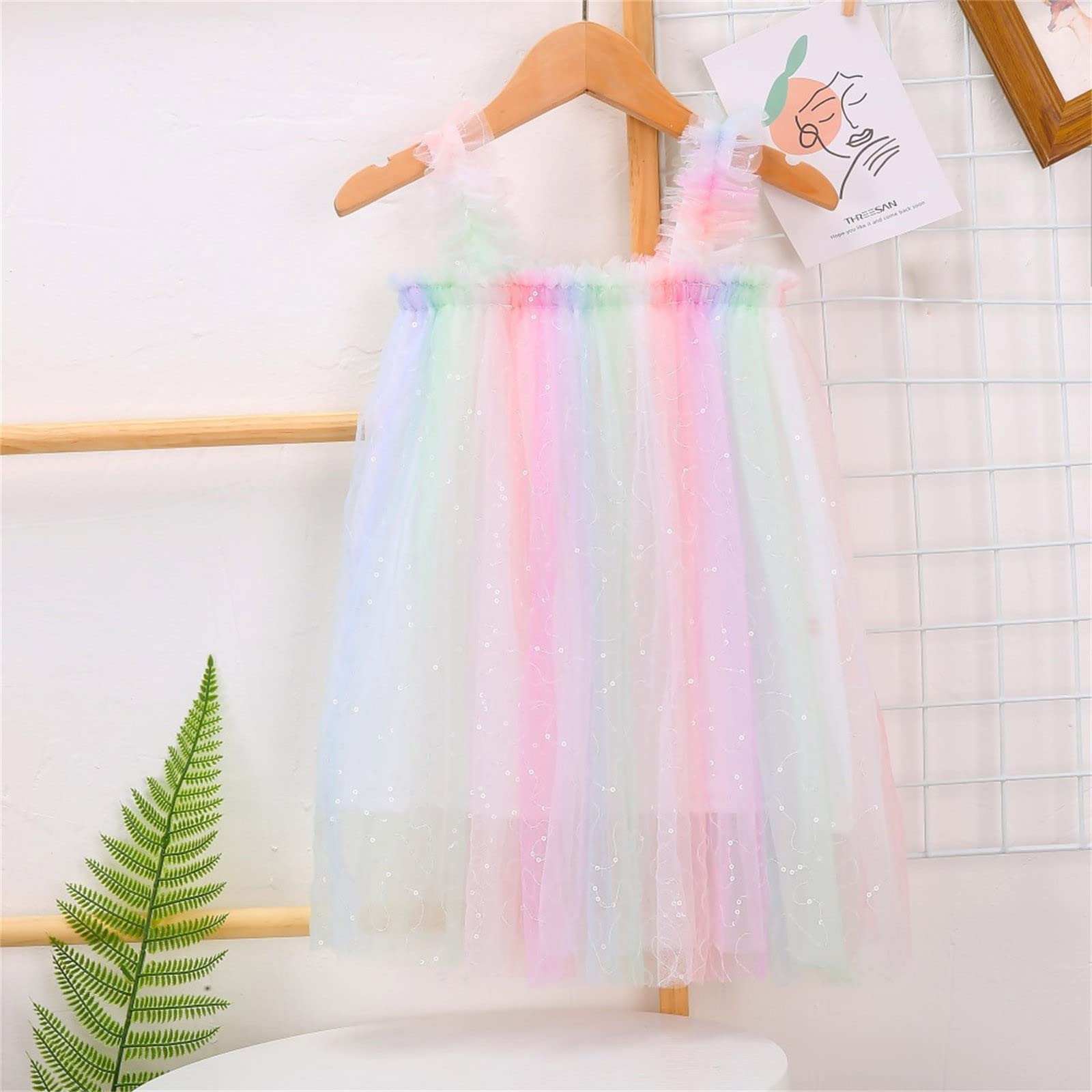 Girls Tutu Dress for Birthday Party & Beach - Casual Princess Dyed Dresses 1-6 Years - Father Daughter Matching Outfits (Size B, 12-18 Months) - Perfect for Photoshoots, Special Occasions & Playdates
