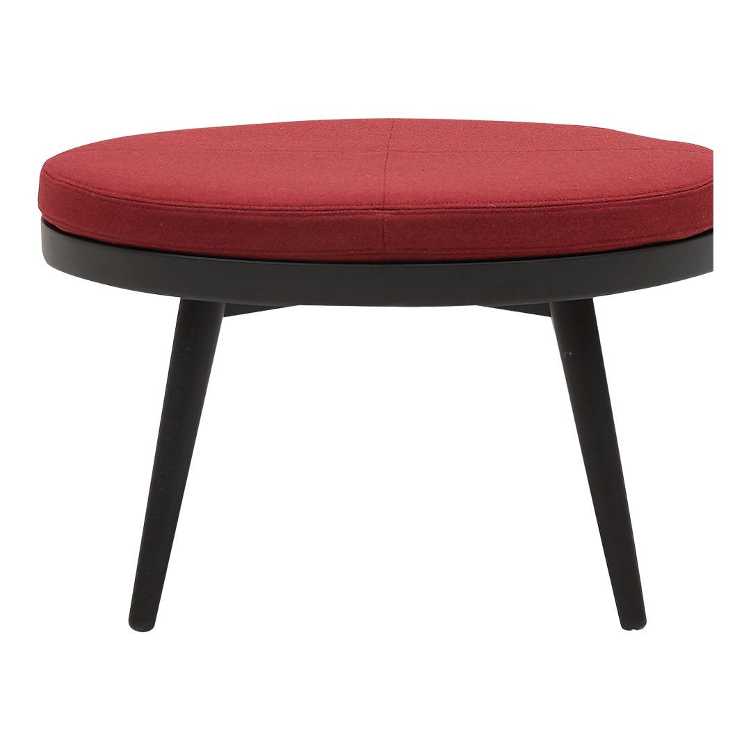 Honcke Alma Pouf Table - Modern Round Coffee Table with Softline Design for Living Room, Lounge & Office Decor