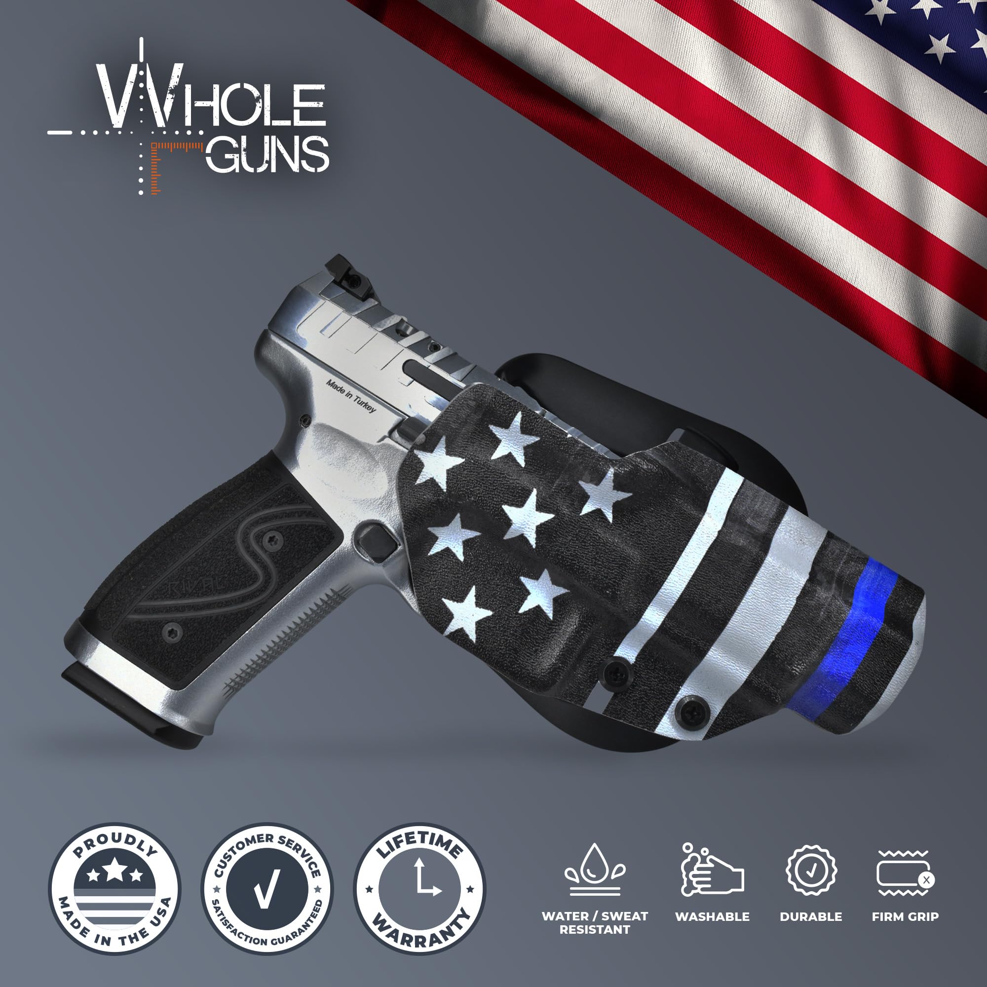 OWB Paddle Holster for Glock 43 - Comfortable Outside Waistband Concealed Carry Gun Holster | Perfect for Everyday Carry, Range Training & Outdoor Activities