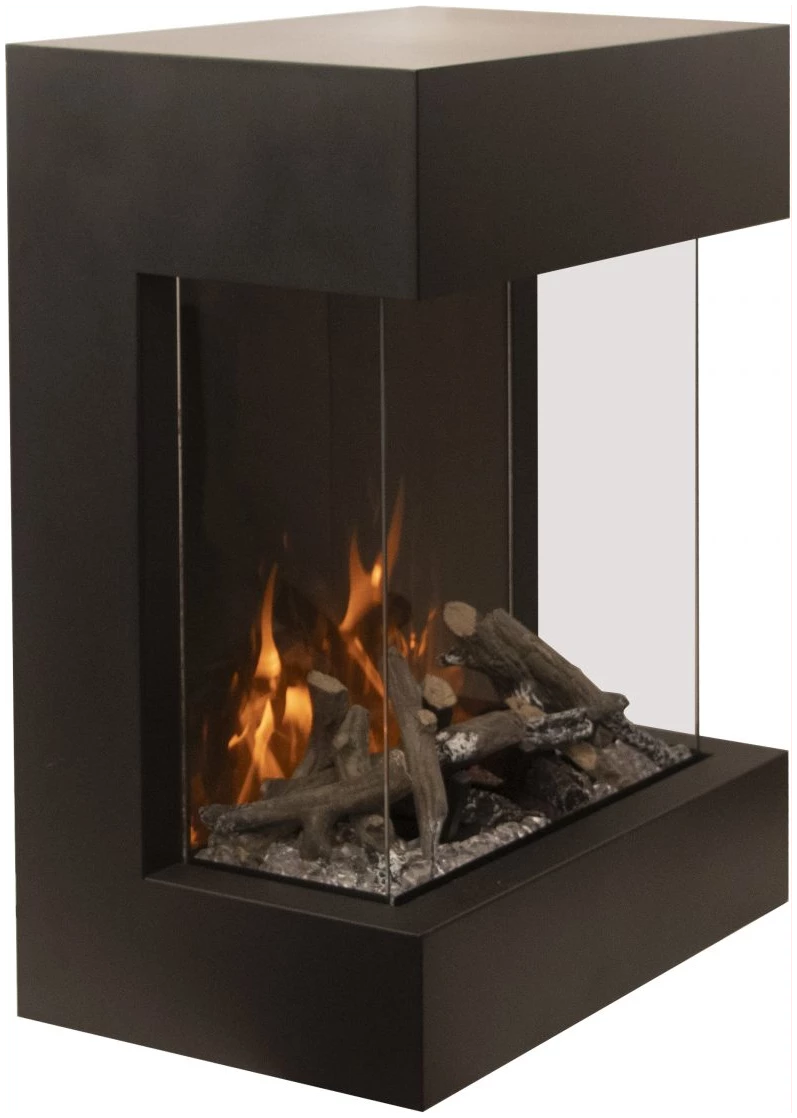 Amantii Cube 2025WM Freestanding Electric Fireplace Heater - Modern Indoor Heating Solution for Living Room, Bedroom & Office