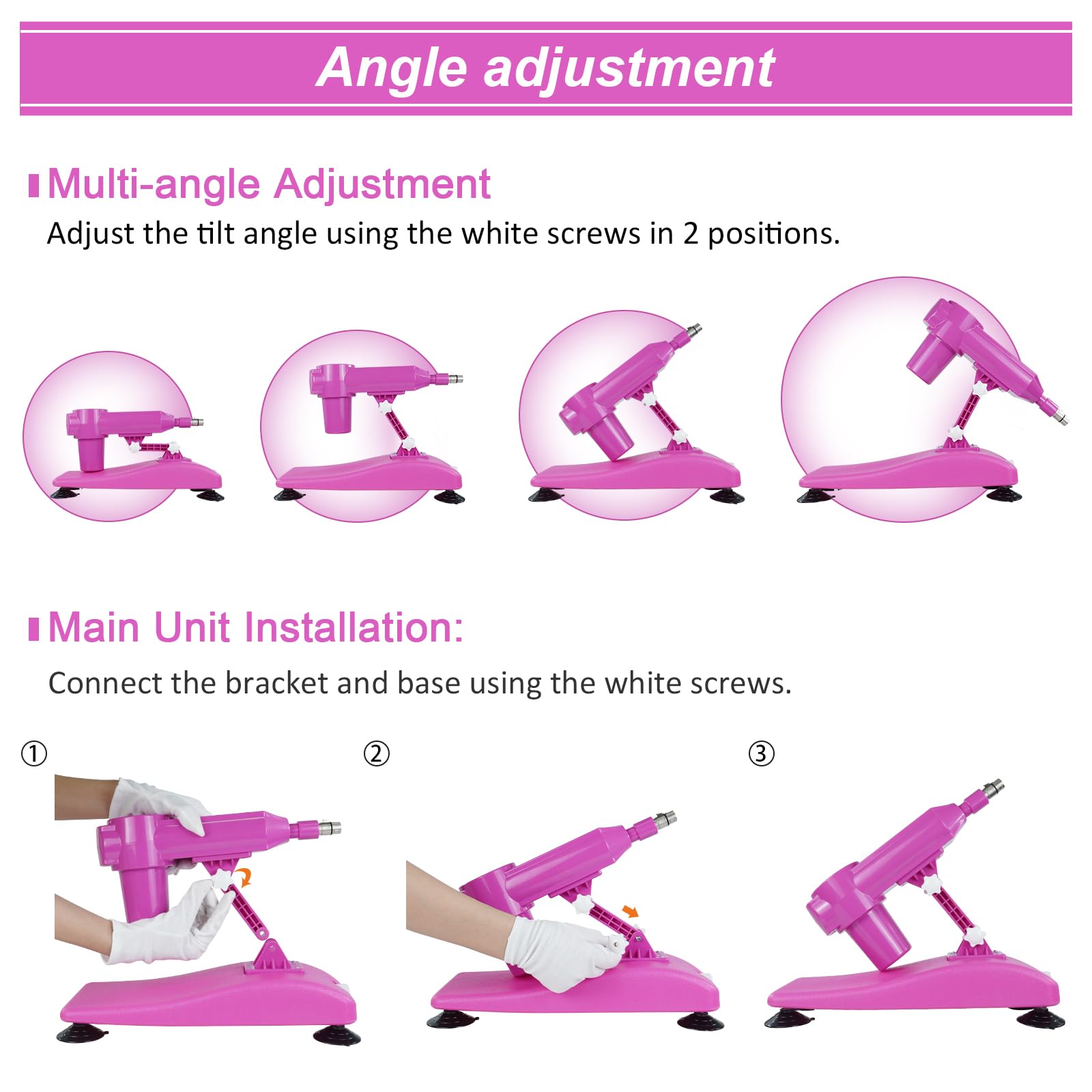 Automatic Thrusting Sex Machine with Dildo & Suction Cup - 2.6