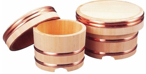 Premium Kiso Sawara Wood Edobitsu Traditional Japanese Soup Bowl - 7.1 Inch (18cm) Diameter, Holds Approx. 3 Cups - Authentic Handcrafted Tableware for Miso Soup, Rice Bowls & Japanese Dining Experience