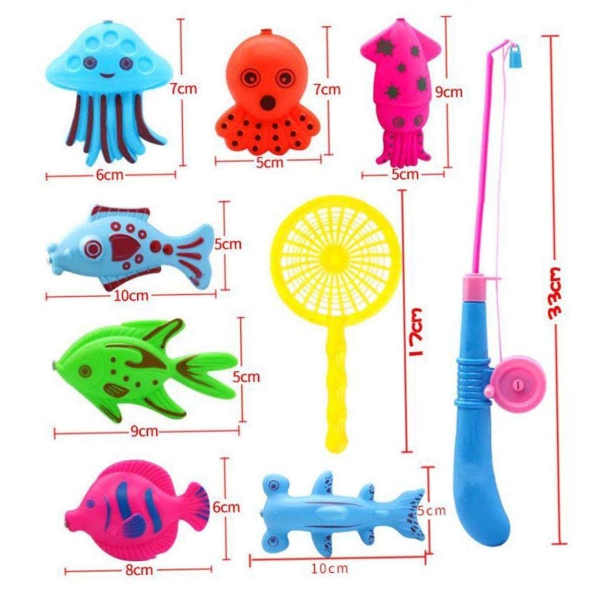 22Pcs Magnetic Bath Toys for Kids - Fun Fishing Game Set with Floating Fish for Water Play & Bathtime Fun | Perfect Toddler Sensory Toys for Indoor & Outdoor Play