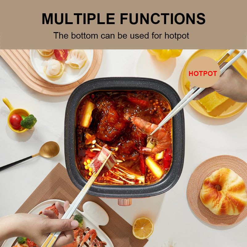 110V Electric Steamer & Cooker - Multi-Function Rice Cooker & Food Steamer for Healthy Cooking - Perfect for Breakfast, Meal Prep & Family Dinners - US/Japan/Canada Version
