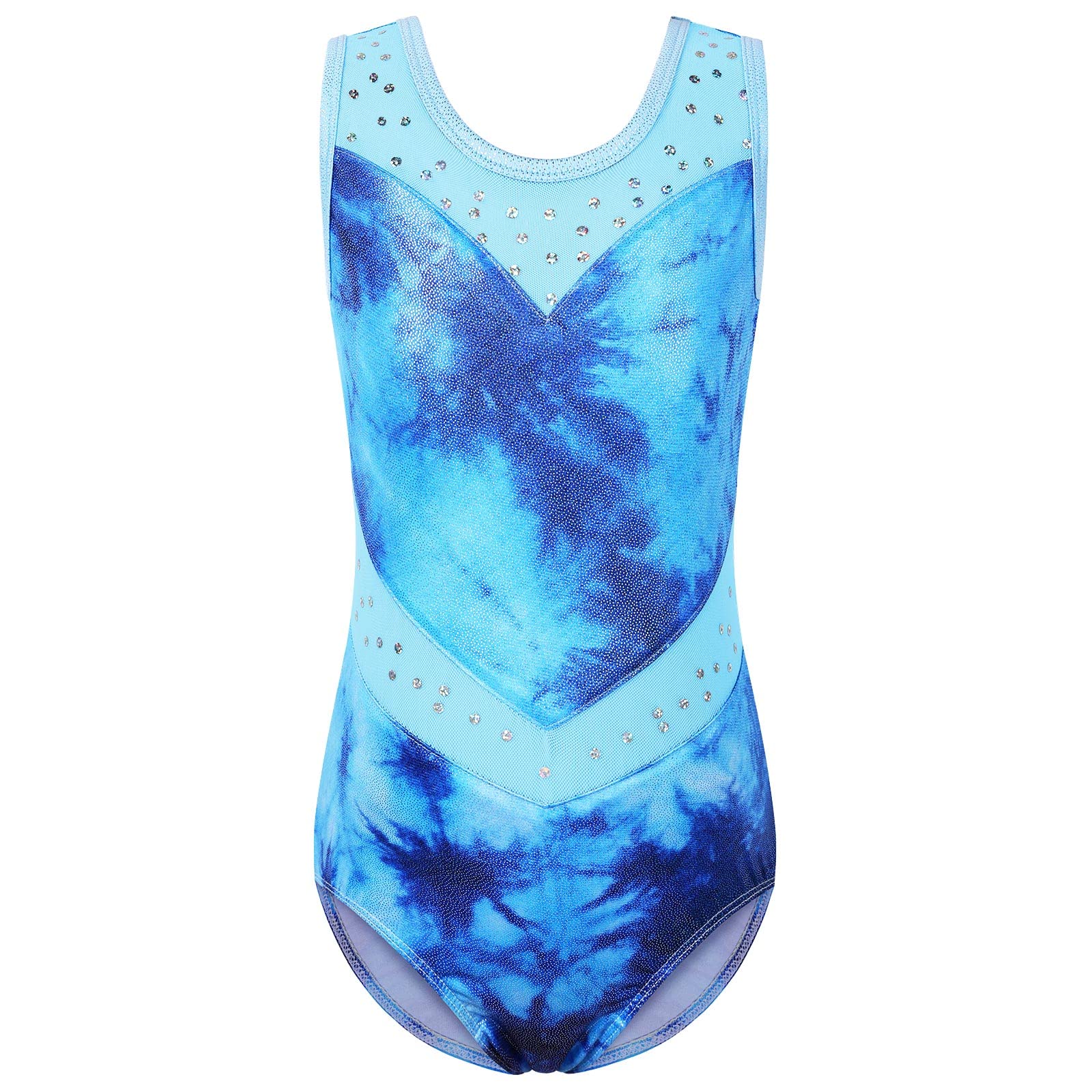 BAOHULU Girls Gymnastics Leotard - Shiny Diamond Ballet Dance One Piece Outfit for Kids - Perfect for Ballet, Dance Competitions & Gymnastics Practice