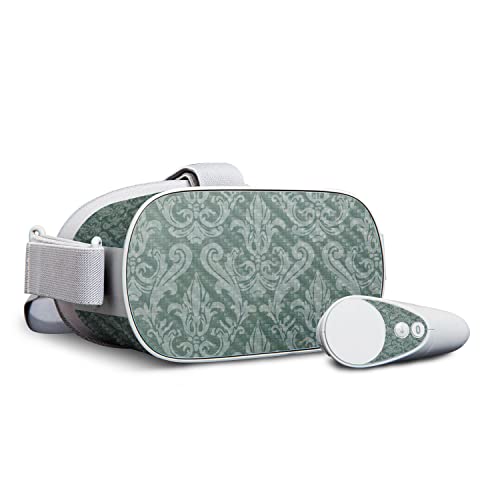 Teal Damask