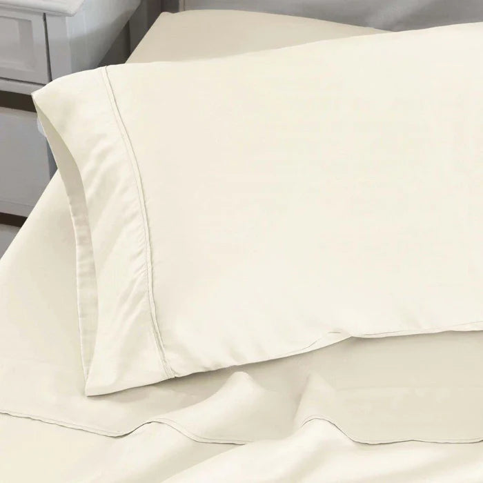 300 Thread Count Modal Beechwood Pillowcase Set - 2 Piece Soft & Breathable Bedding for a Comfortable Night's Sleep - Perfect for Home, Hotel, and Travel Use