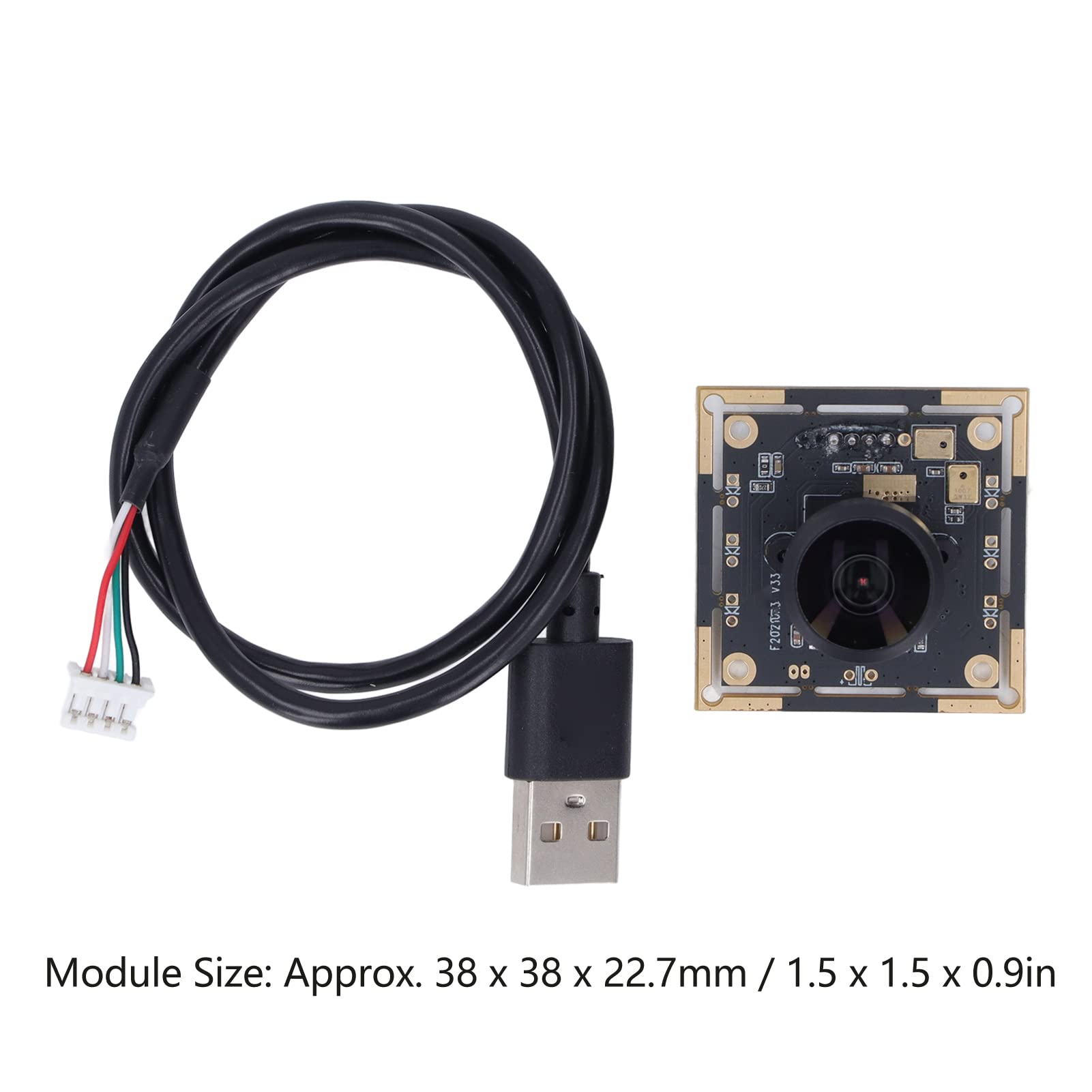 ANKROYU USB Camera Module with Microphone - 1080P HD Autofocus Webcam for Laptop, Desktop, Video Conferencing, Live Streaming & Online Classes | Plug & Play Embedded Web Camera PCB Module